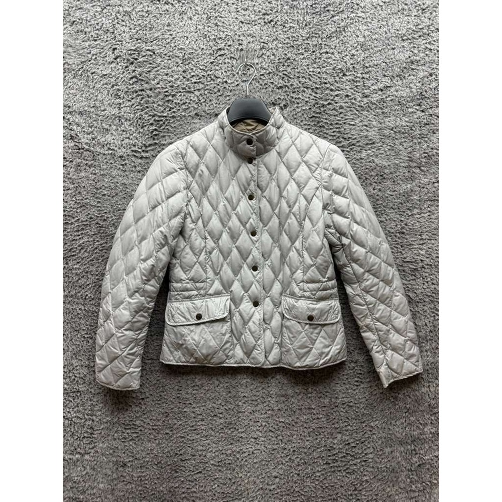 Eddie Bauer EB 550 Fill Power Goose‎ Down Quilted Jacket Grey Womens Size M